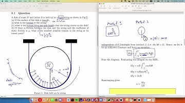 H3 Physics WEP Q3 | Disk Held By String | Physics Olympiad