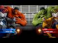 Yellow Hulk & Yellow Spiderman VS Red Hulk & Grey Spiderman - Marvel vs Capcom Infinite