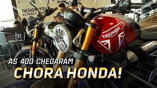 Chora Honda 😭 As 400 da Triumph chegaram MELHORES e MAIS BARATAS 😎 #moto #triumph