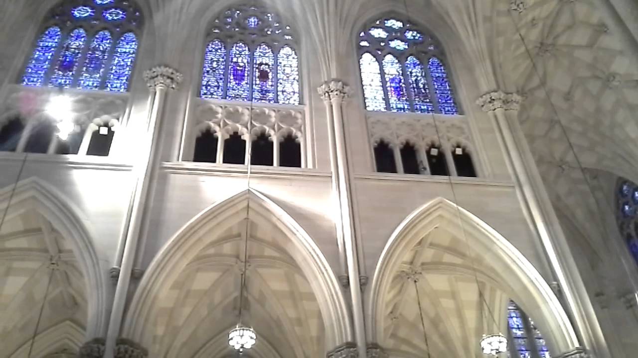 New York City up-close - St. Patrick's Cathedral, organ music postlude ...