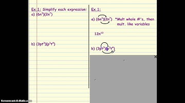 7-1 Multiplying Monomials