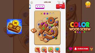 Color Wood Screw - Level 409 - Gameplay walkthrough
