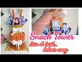 cara membuat  snack tower/kue ulang tahun snack yang bisa di tarik uangnya simple dan mudah