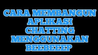 Cara Membangun Aplikasi Chatting Menggunakan BeeBEEP screenshot 1