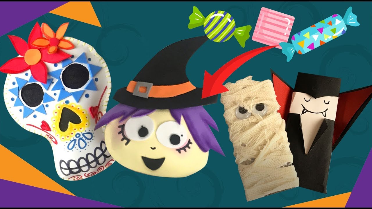 Muchas muchas ideas de Halloween para regalar! 👻🧛‍♂️⚰🎃 Chuladas Creativas DIY