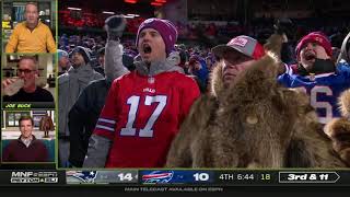 Joe Buck comes on the Manningcast and the Patriots start passing
