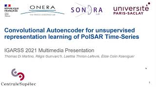 IGARSS 21 - Convolutional Autoencoder for unsupervised representation learning of PolSAR Time-Series