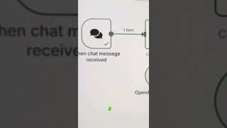 My first AI chatbot workflow/shorts/ #n8nworkflow #chatbot #AIautomation #nocode #openAI #techshorts