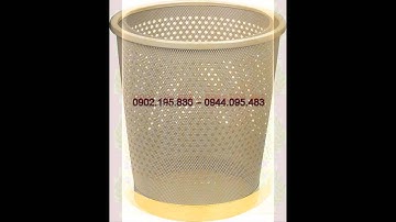 Thùng rác lưới, thùng rác lưới thép phun sơn tĩnh điện