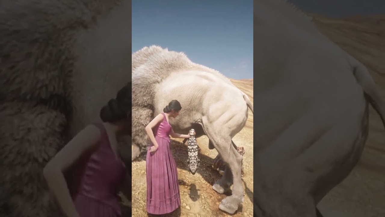 🔥 Brave Desert Girl Faces a Wild Beast in an EPIC Survival Battle! #shorts #viral