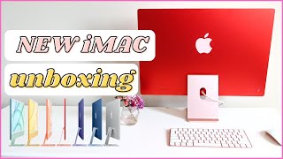 NEW 2021 PINK iMAC UNBOXING