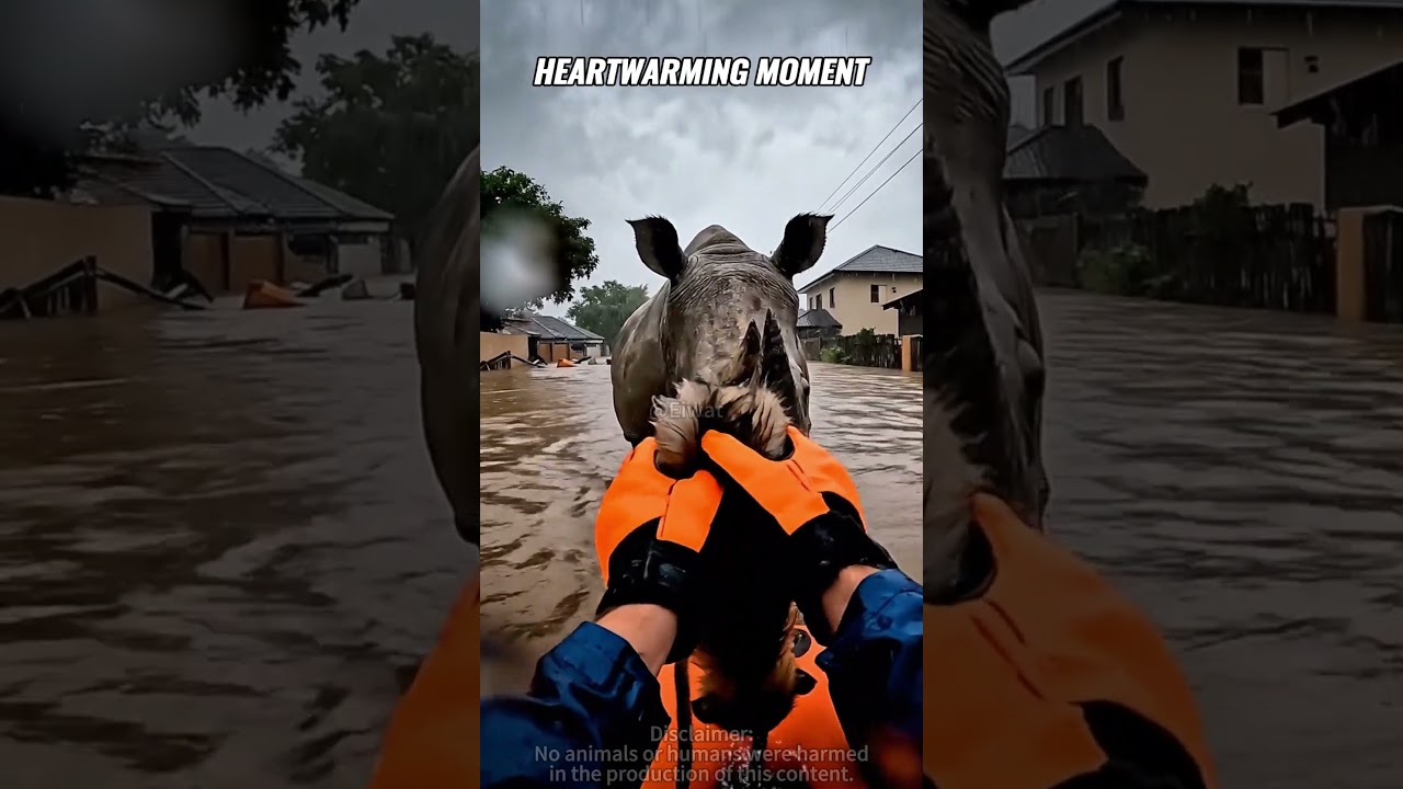 Human Saves Animal—Heartwarming Moment! 🐾❤️