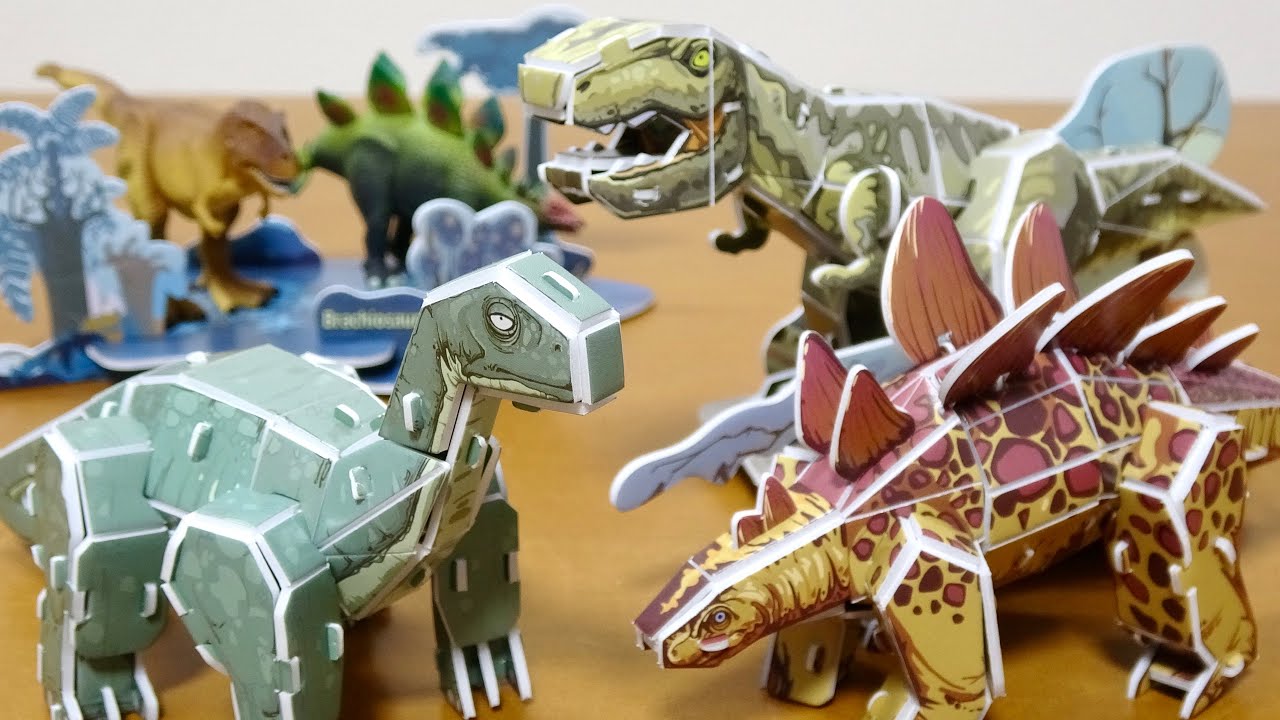 すっかり紹介するの忘れてた ダイソー 恐竜3dパウズル ティラノサウルス ステゴサウルス ブラキオサウルスを組み立て Youtube すっかり紹介するの忘れてた ダイソー 恐竜3dパウズル ティラノサウルス ステゴサウルス ブラキオサウルスを組み立て Youtube