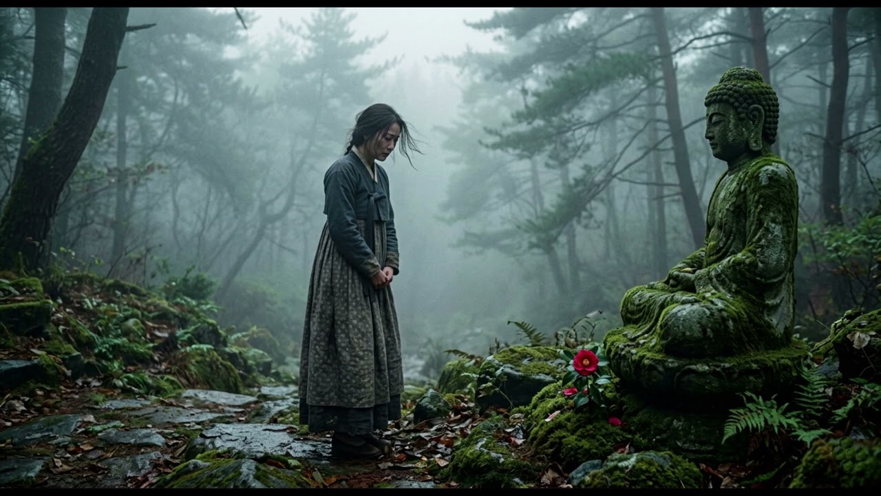 그리움의 꽃 한 송이#KorBallad-천 년을 기다리면 닿을 수 있을까요차가운 돌부처가 되어 굳어버린 내 사랑이 말하지 못한 고백만 이끼처럼 덮여가네요