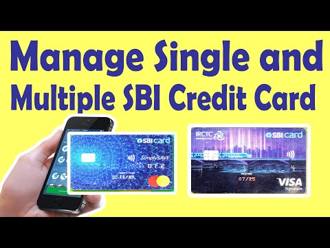 SBI Credit Card || How To Manage Single and Multiple sbi card