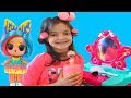 Masal and Öykü Pretend play Make Up Toys - LOL Surprise Hair Goals Series