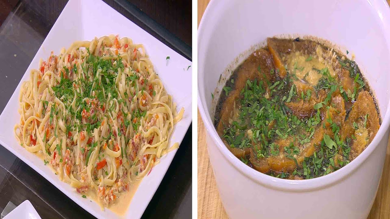 مشروم بصوص الثوم - شوربة بصل - مكرونة بصوص الفلفل الأحمر | اميرة في المطبخ حلقة كاملة