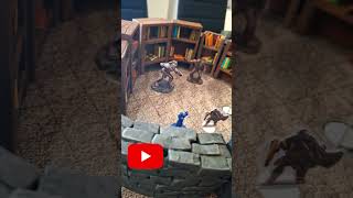bookshelves in action 📚 #craft #dnd  #terrainbuilding #ttrpg #diy #miniature #terrain