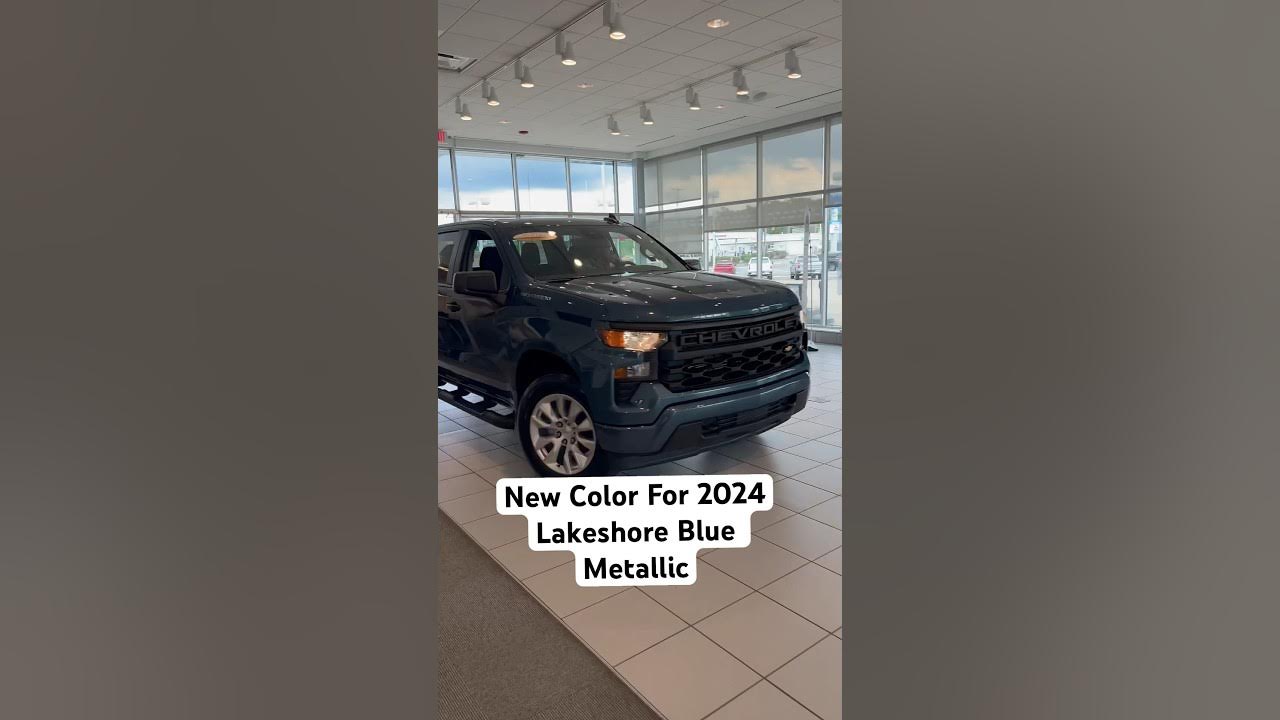 New color for 2024 Lakeshore Blue Metallic. chevytruck chevy 