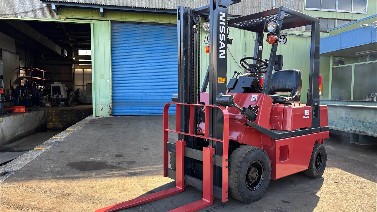 日産(1.5トン)ガソリン フォークリフトFORK LIFT 日産フォークリフト☆1.5トン☆オートマ仕様☆ガソリン☆点検整備済