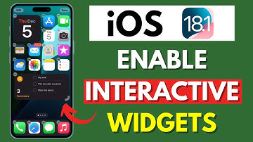 How to Enable Interactive Widgets in iOS 18.1