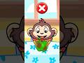 🐵👶Healthy habits for kids! Don’t be a monkey #learnforkids