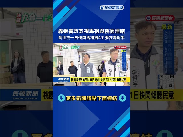有備而來！黃世杰1日快閃馬祖 返台提4大主張狂轟張善政－民視台語新聞