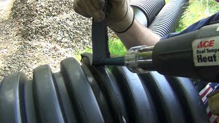How to weld plastic sewer pipe with simple tools