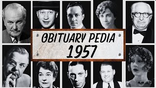 Famous People We've Lost in 1957 - Obituary in 1957