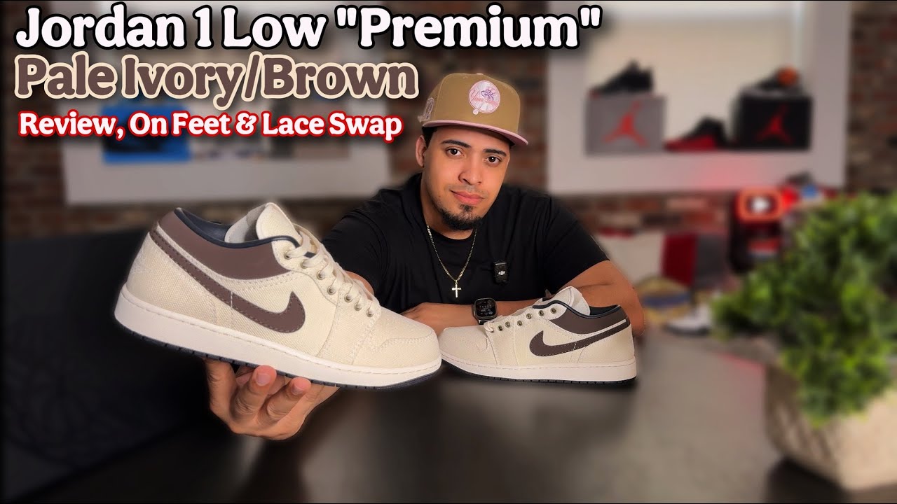 ★NIKE★エア ジョーダン 1Low Premium Pale Ivory Off-Noir FIRST LOOK 👀 Jordan 1 Low Premium Pale Ivory/Baroque Brown