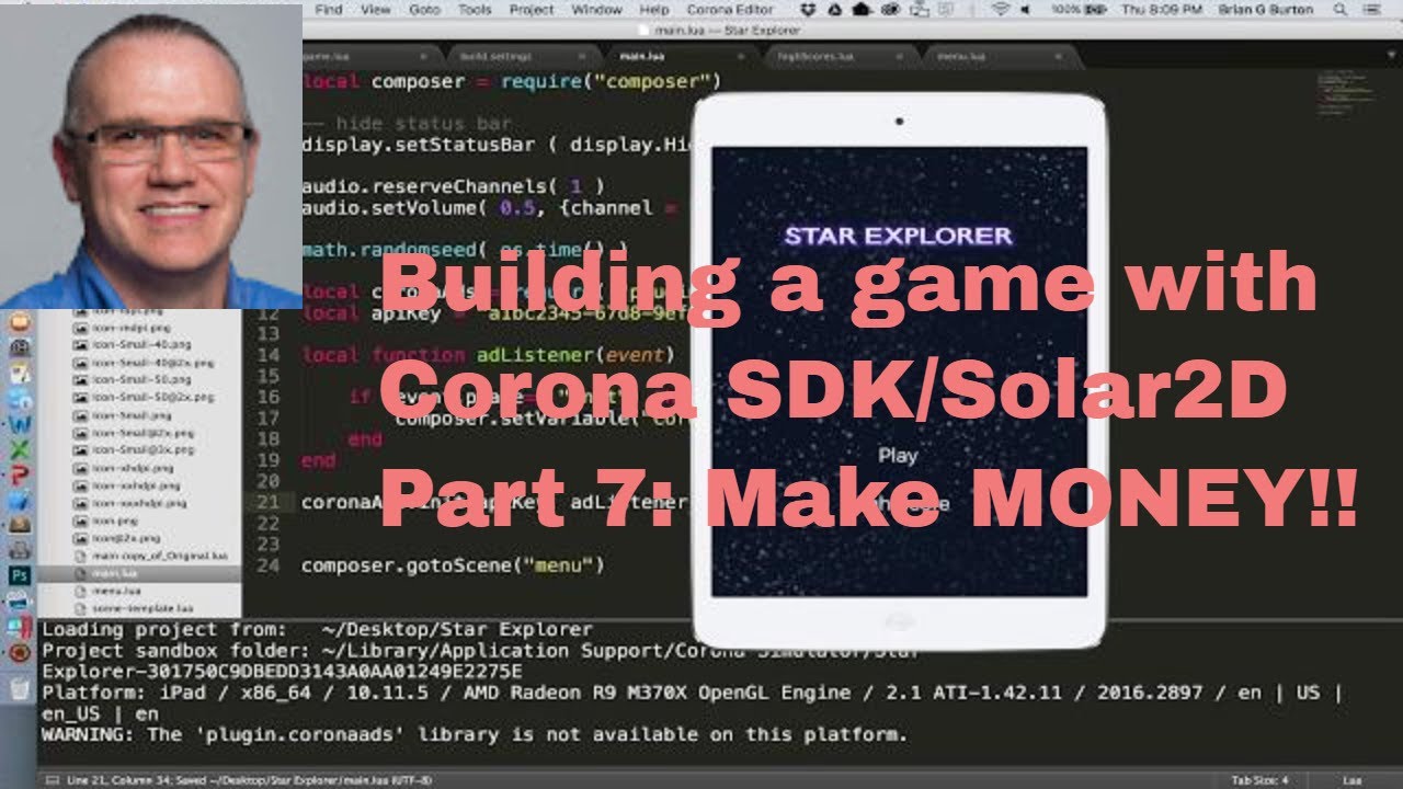 Solar 2D - Corona SDK Guide: Building a space game Part 7 Make Money ...