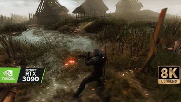 [8K] Witcher3 RTX 3090 - RAYTRACING| BEYOND ALL LIMITS| 100+Mods | PLM + Blitz FX