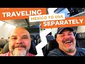 Travel vlog traveling separately from mexico to the usa  chaos of international travel as an expat