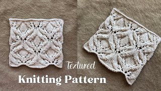 Knitting pattern : Textured stitch tutorial 🧶✨