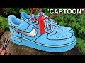 Custom cartoon off white air force 1s