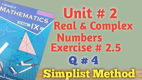 Exercise 2.5 Question.4 Class 9th Maths kpk.