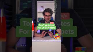 Top 7 websites for CSS snippets #shorts