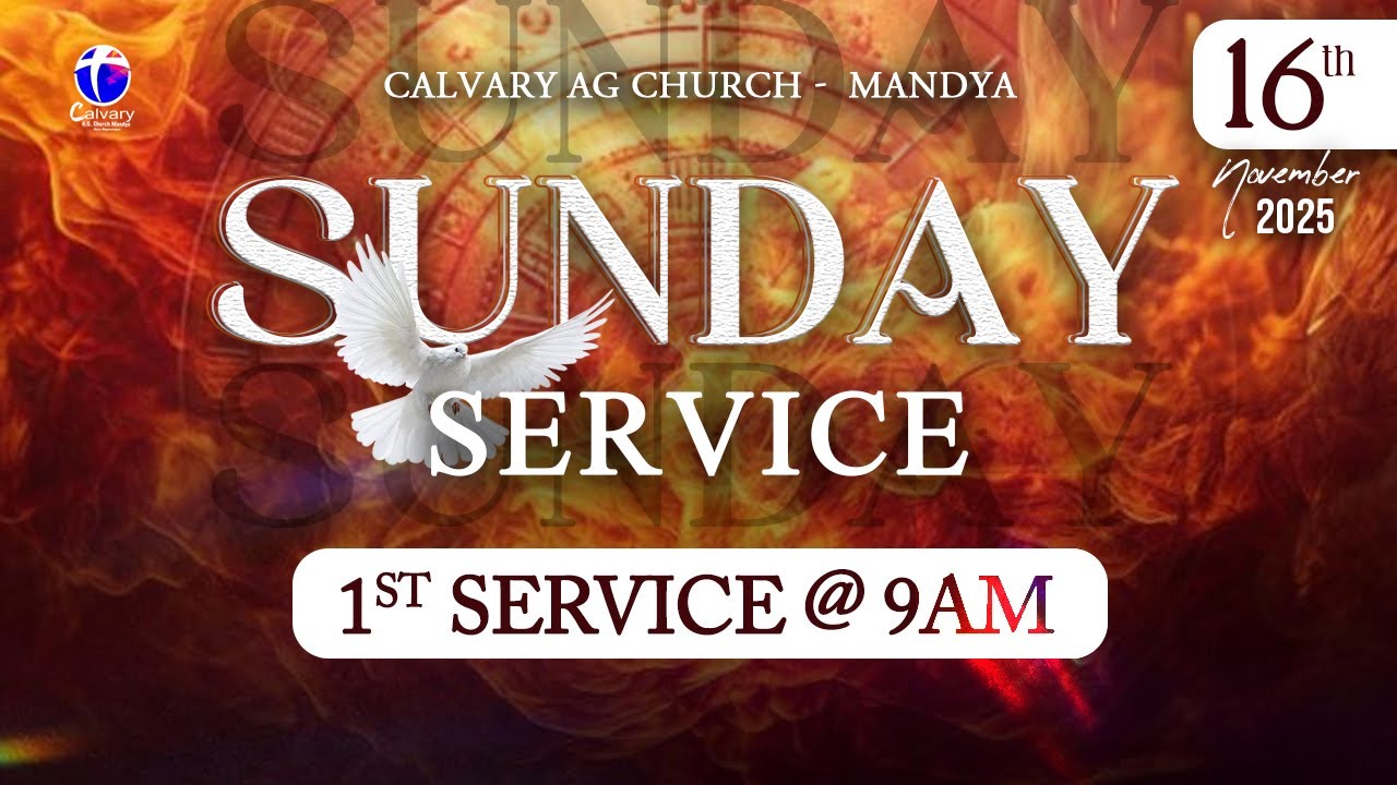 🔴🅻🅸🆅🅴 - | Welcome to Our Sunday Service | 16-11-2025 | 9AM - YouTube