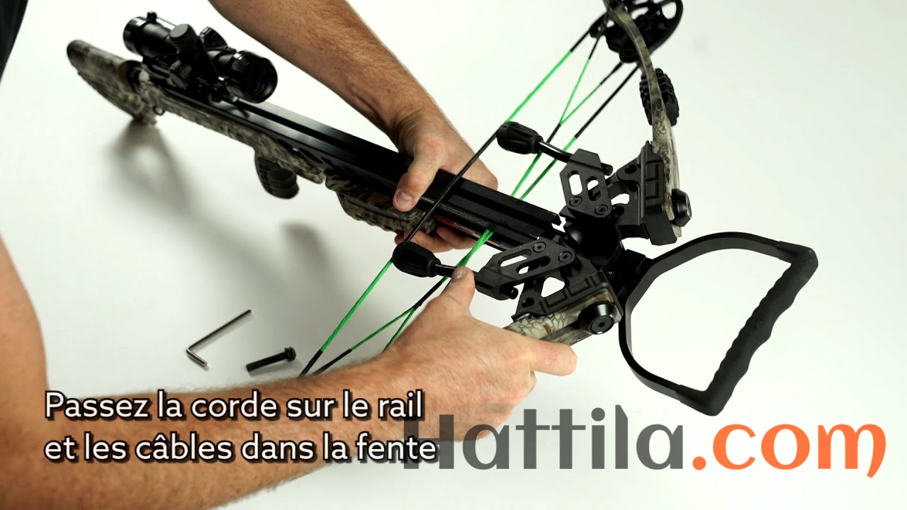 Hattila.com - Montage d'une arbalète à poulies - YouTube