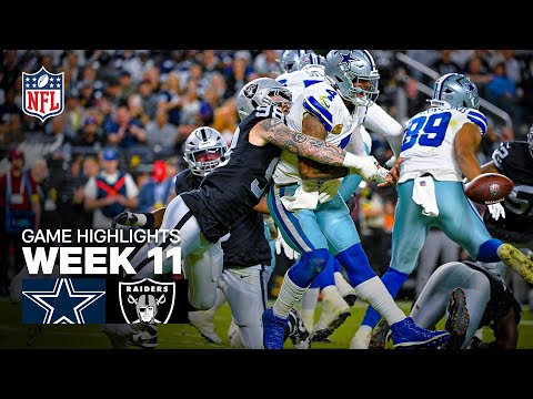 Dallas Cowboys Vs Las Vegas Raiders Game Highlights 2025 NFL Season Week 11