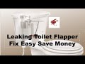 Toilet Tank Flapper Replace Leaking toilet water