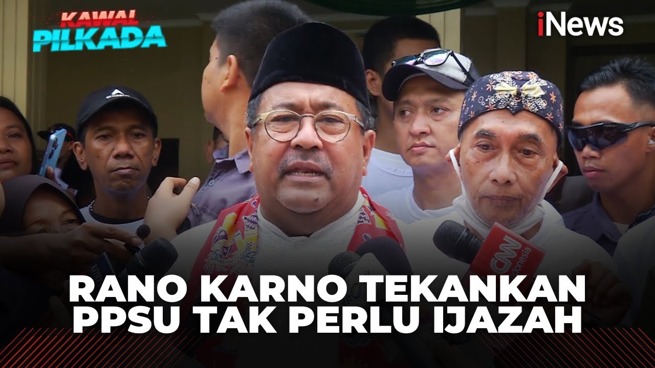 Rano Karno Janji Tak Persulit Syarat Kerja PPSU: Nggak Perlu Ijazah saat Pendaftaran Kerja