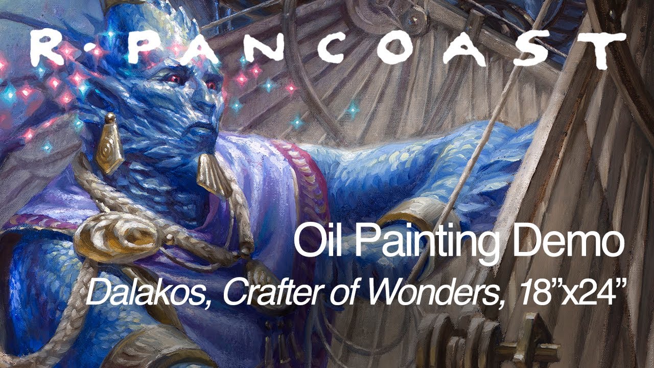 Dalakos, Crafter of Wonders (MtG card illustration) oil on canvas 18"x24"