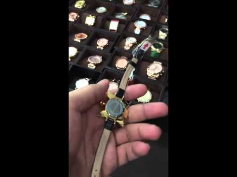 Kenneth Jay Lane Women's 3901 Maltese Cross Analog Display Japanese Quartz Black Watch