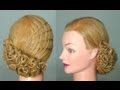 Прическа: Французский водопад.  Waterfall twist hairstyle tutorial