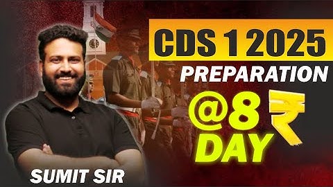 CDS 1 2025 के लिये खुशखबरी😱 Dedicated Team Launched For Preparation UPSC CDS 2025- Learn With Sumit