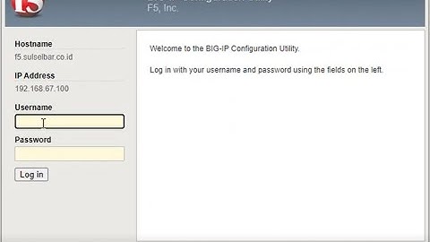 Tutorial Membuat Node, Pool, & Virtual Server (VS) pada Web Application Firewall BigIP F5