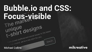 Bubble.io and CSS focus-visible
