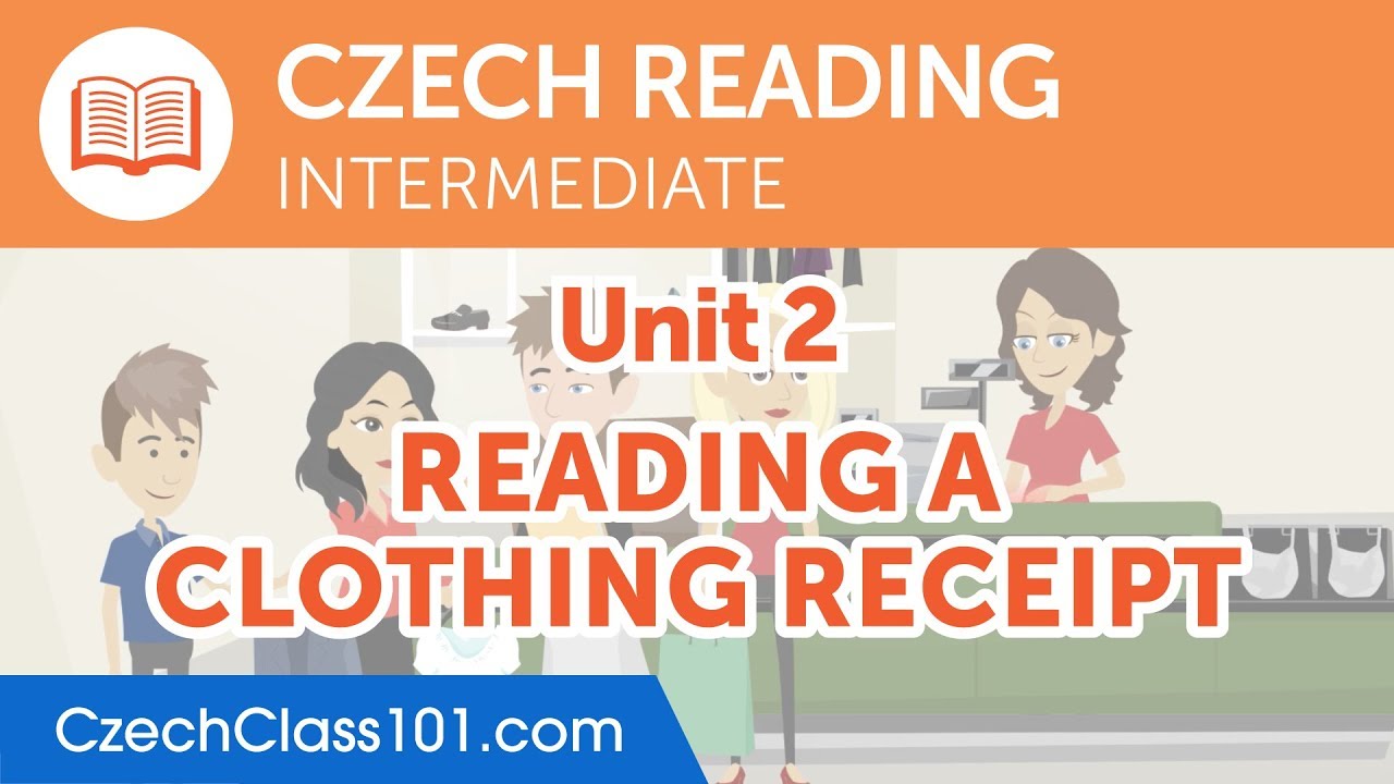 Czech Intermediate Czech Reading Practice - Reading a Clothing Receipt