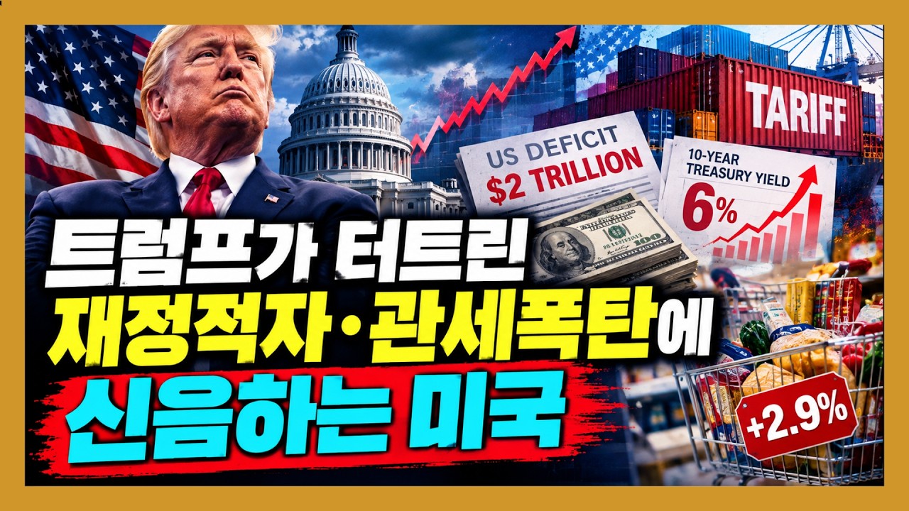 [민들레뉴스브리핑] 트럼프가 터트린 재정적자·관세폭탄에 신음하는 미국 #정치 #시사 #민들레tv #재정적자 #미국국채 #국채금리 #관세전쟁 #소비자물가 #트럼프 #중간선거